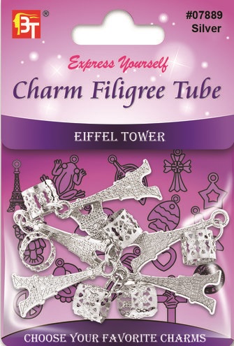 BRAID JEWELRY CHARMS-EIFFEL TOWER - SILVER 